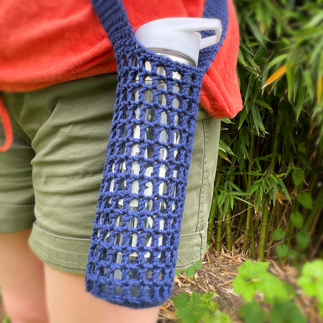 crochet pattern: water bottle holder