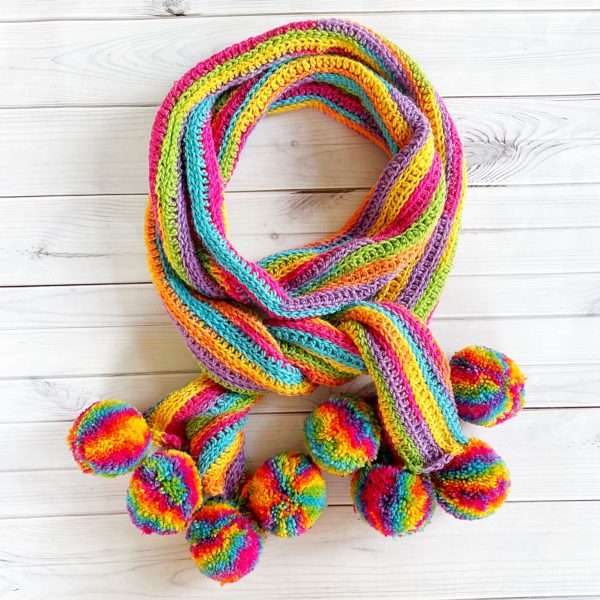 crochet pattern: in the loop crochet scarf