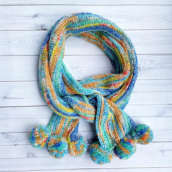 crochet pattern: in the loop crochet scarf