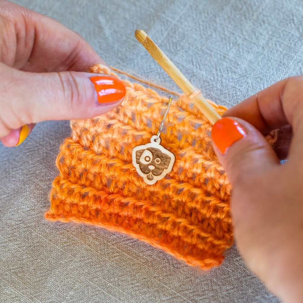 engraved wooden stitch markers | gifts for crocheters