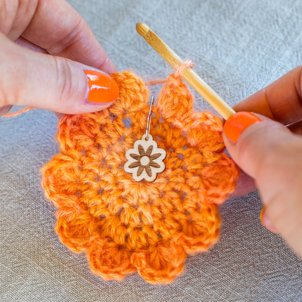 engraved wooden stitch markers | gifts for crocheters