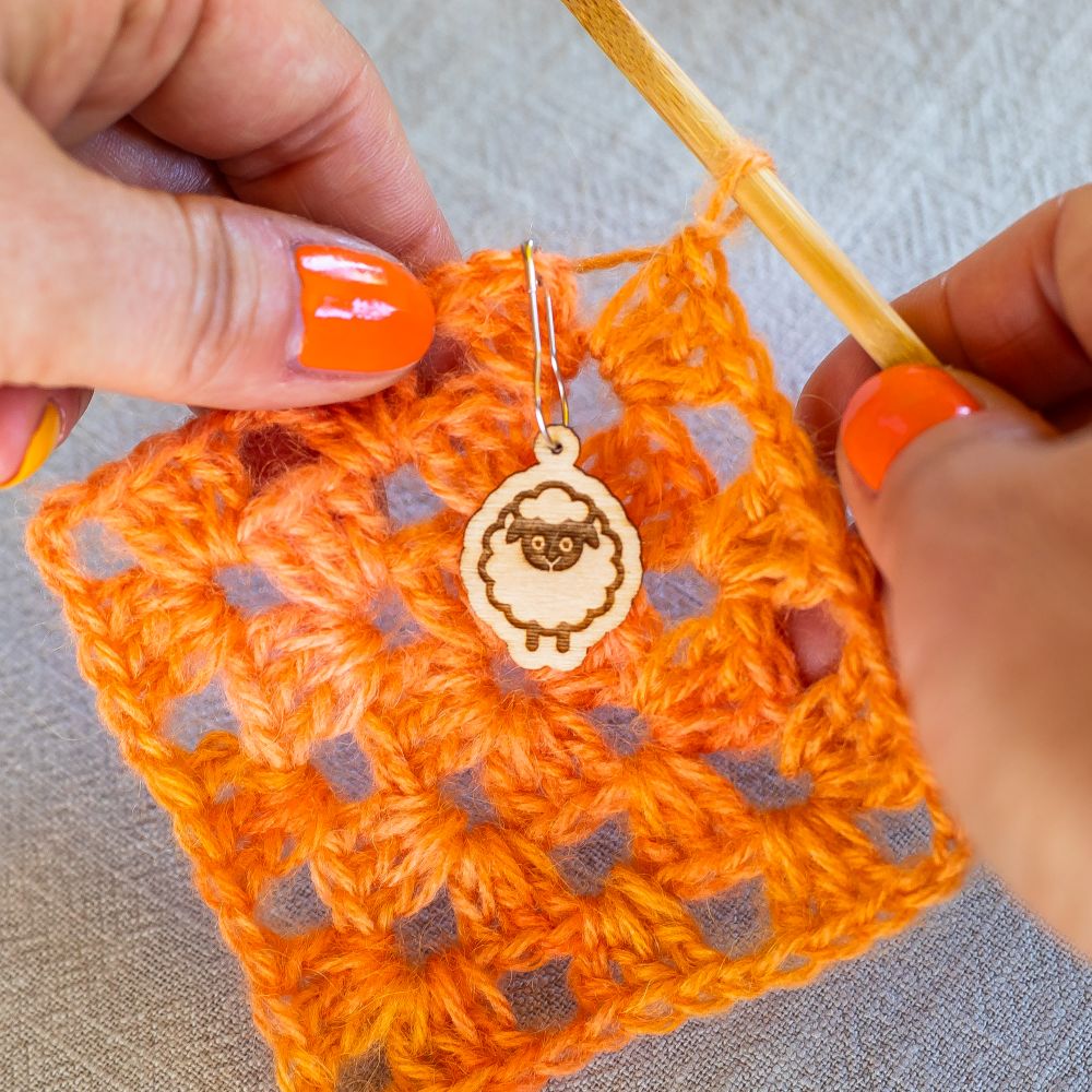 engraved wooden stitch markers | gifts for crocheters
