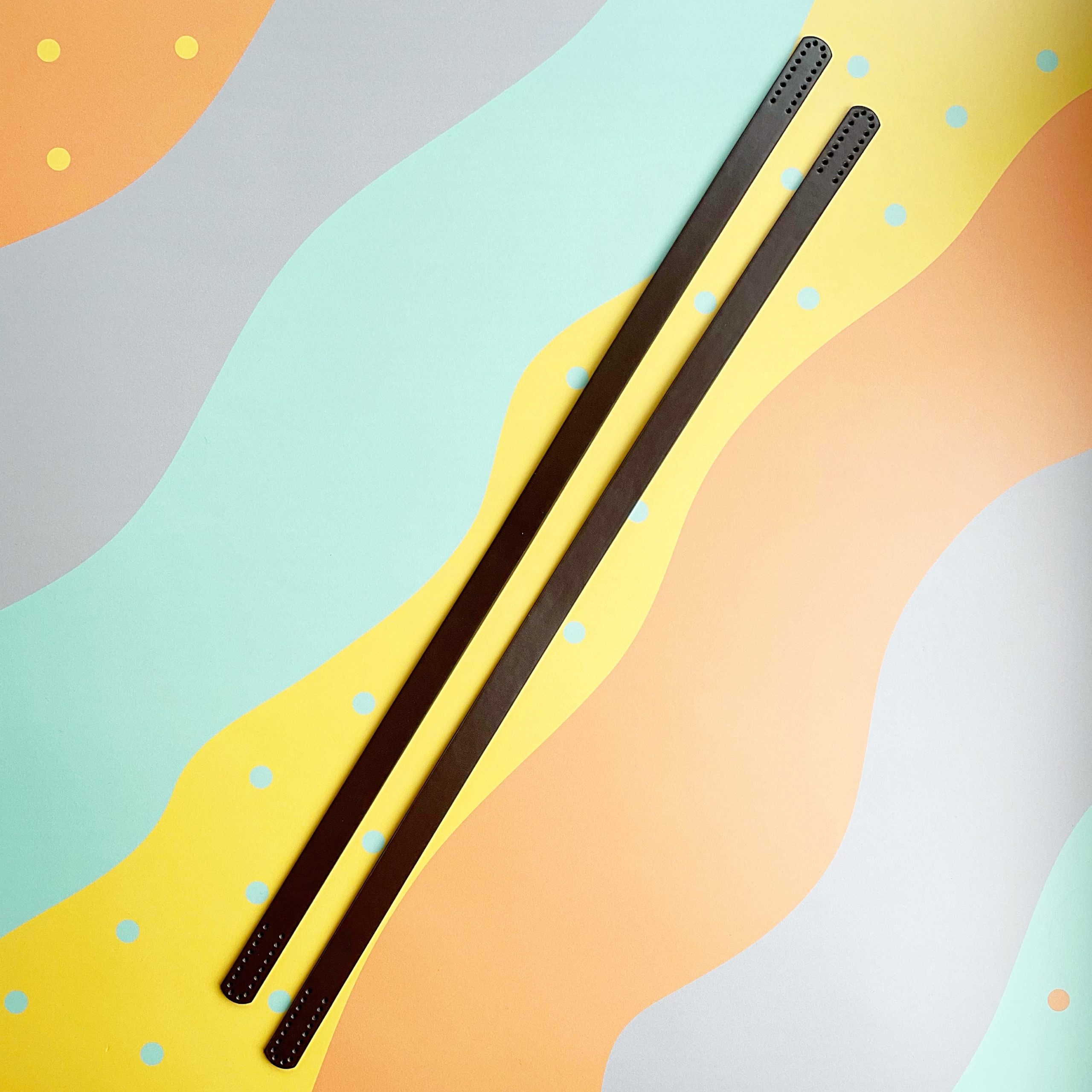 faux leather bag handles