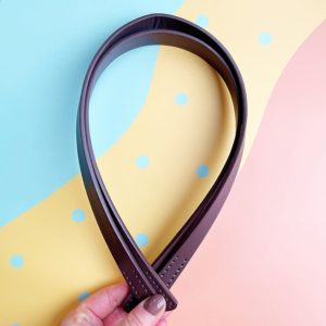 faux leather bag handles