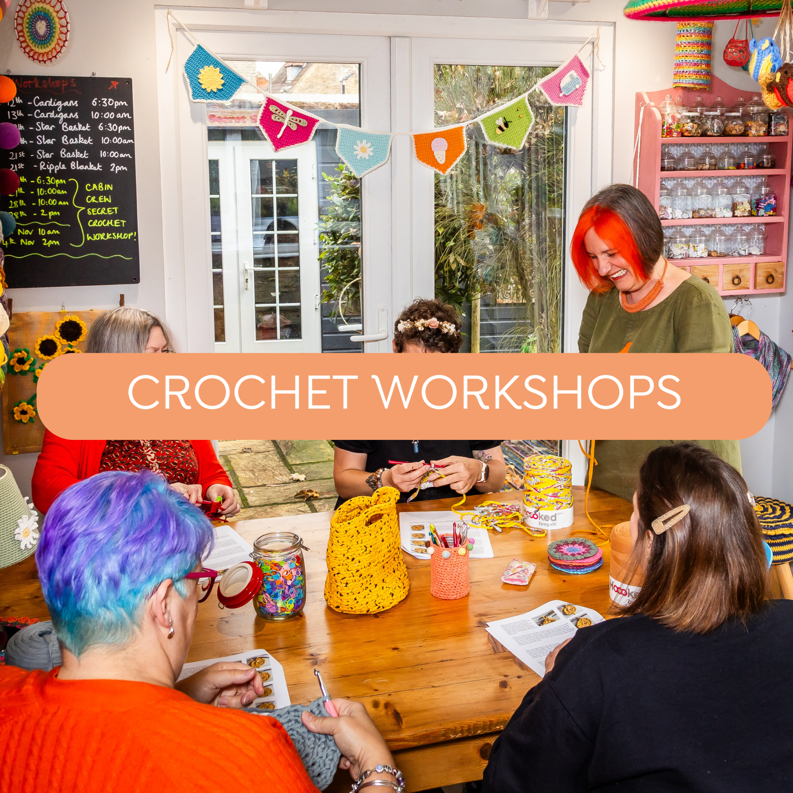 crochet workshops with the secret crocheter