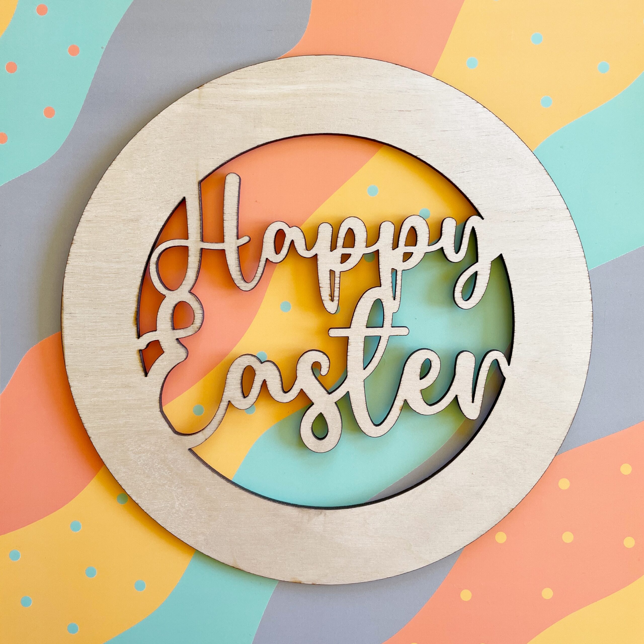 personalised wooden wreath frame