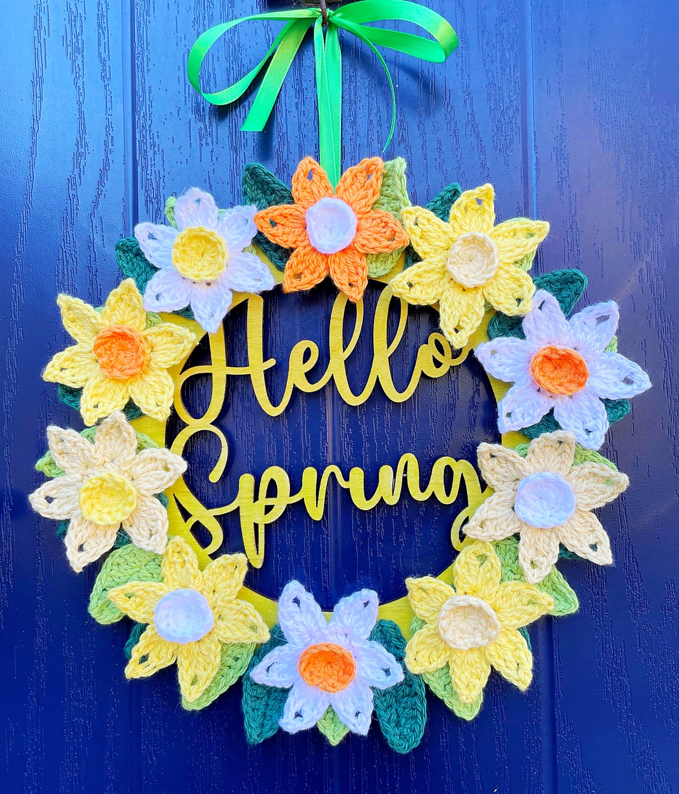 spring wreath crochet kit