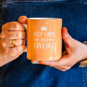 keep calm and crochet mug | gifts for crochet lovers