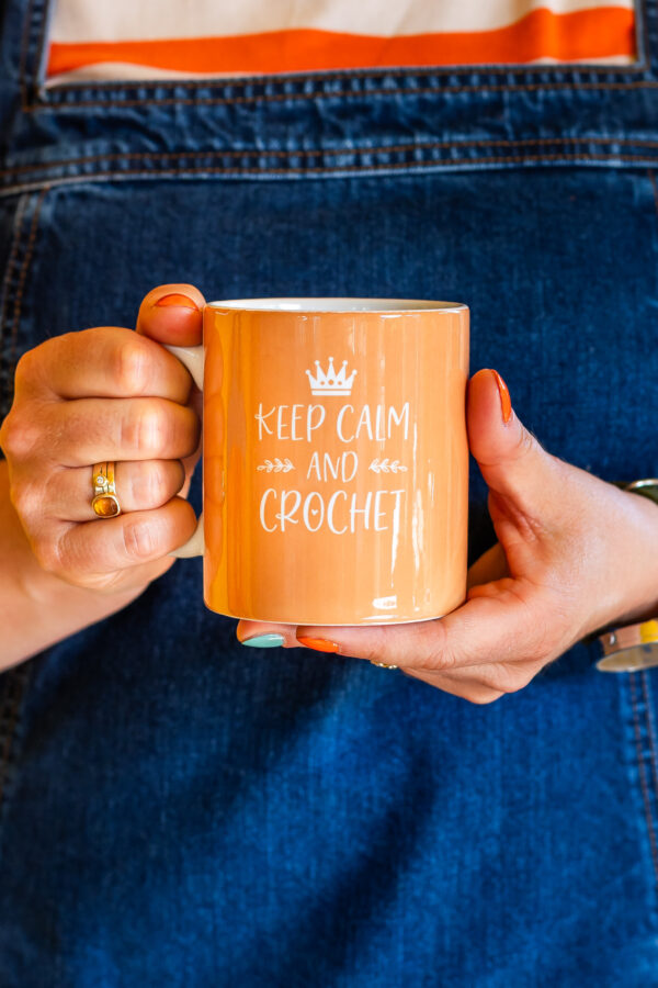 keep calm and crochet mug | gifts for crochet lovers