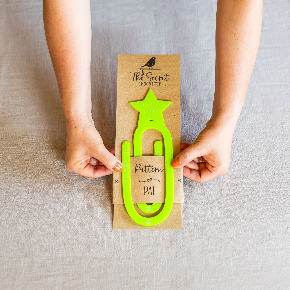 crochet & knitting pattern tracker personalised acrylic pattern pal