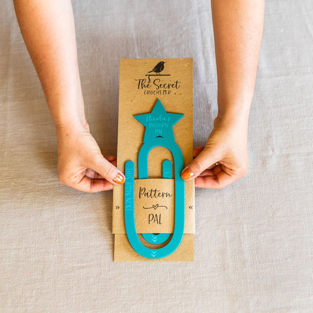 crochet & knitting pattern tracker personalised acrylic pattern pal