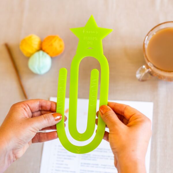 crochet & knitting pattern tracker personalised acrylic pattern pal