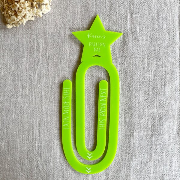 lime green crochet pattern tracker