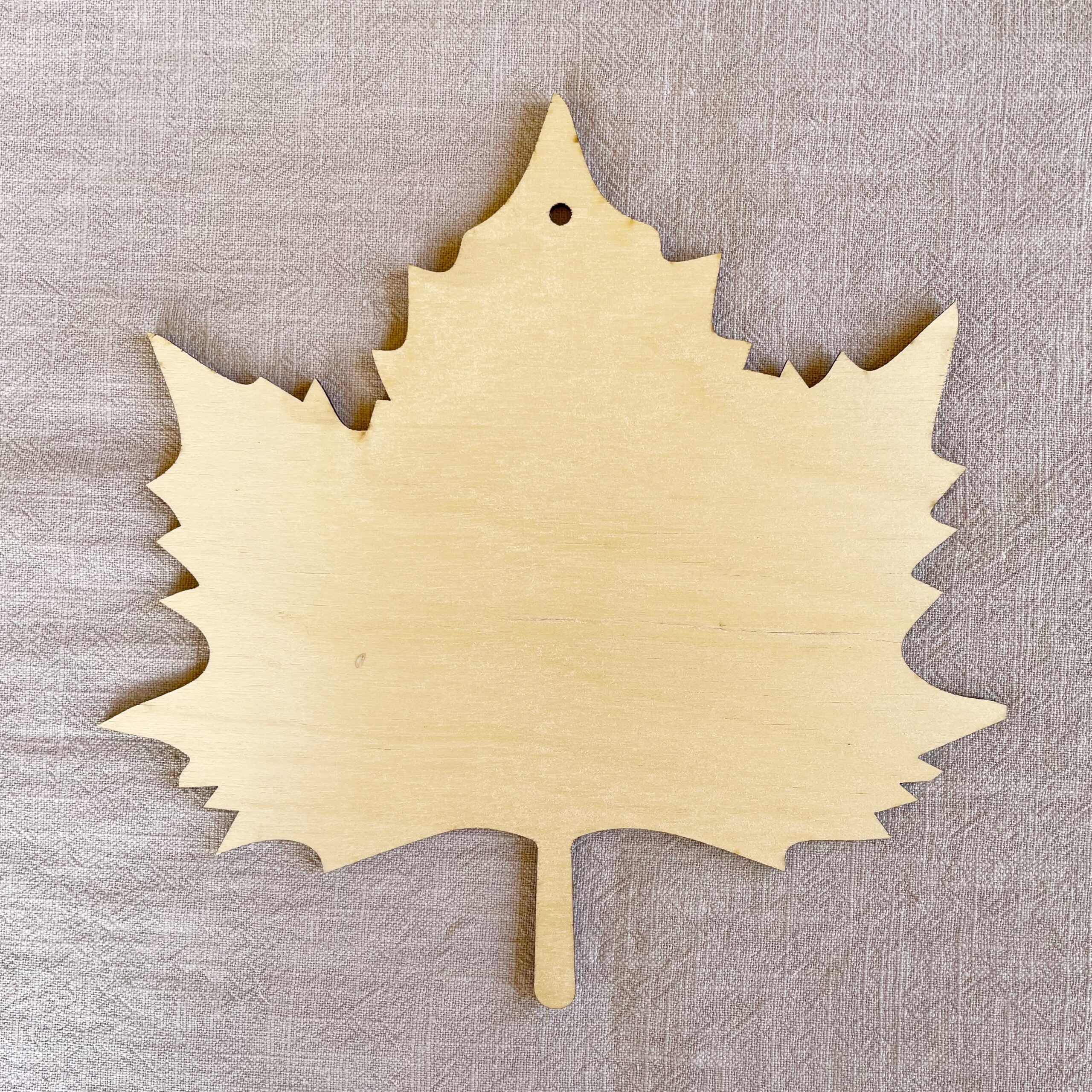 engraved autumn leaf plaque wreath crochet accessory