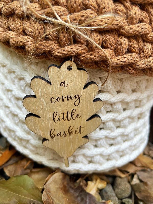 autumn baskets crochet kit acorn and toadstool basket kit