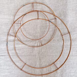 metal wreath frame for crochet 8" 12" wire floristry hoop
