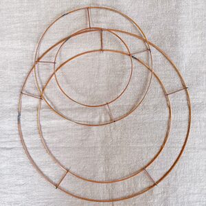 metal wreath frame for crochet 8" 12" wire floristry hoop