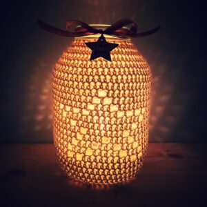let it glow crochet lantern christmas crochet kit with jar