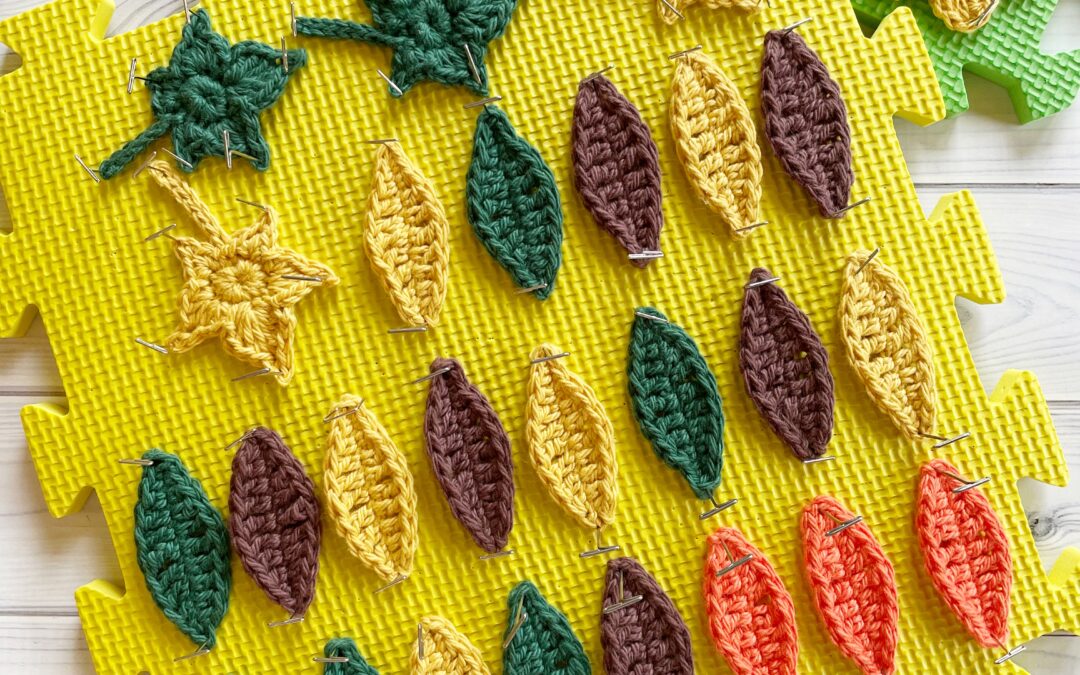 How to Block Crochet Squares & Appliqués with Water