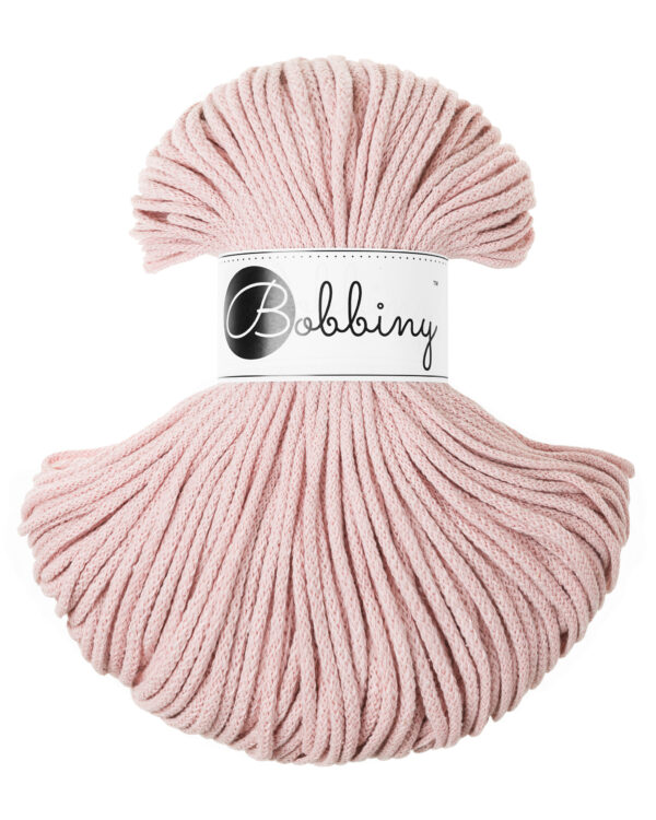 bobbiny 3mm braided cotton cord 100% recycled cotton