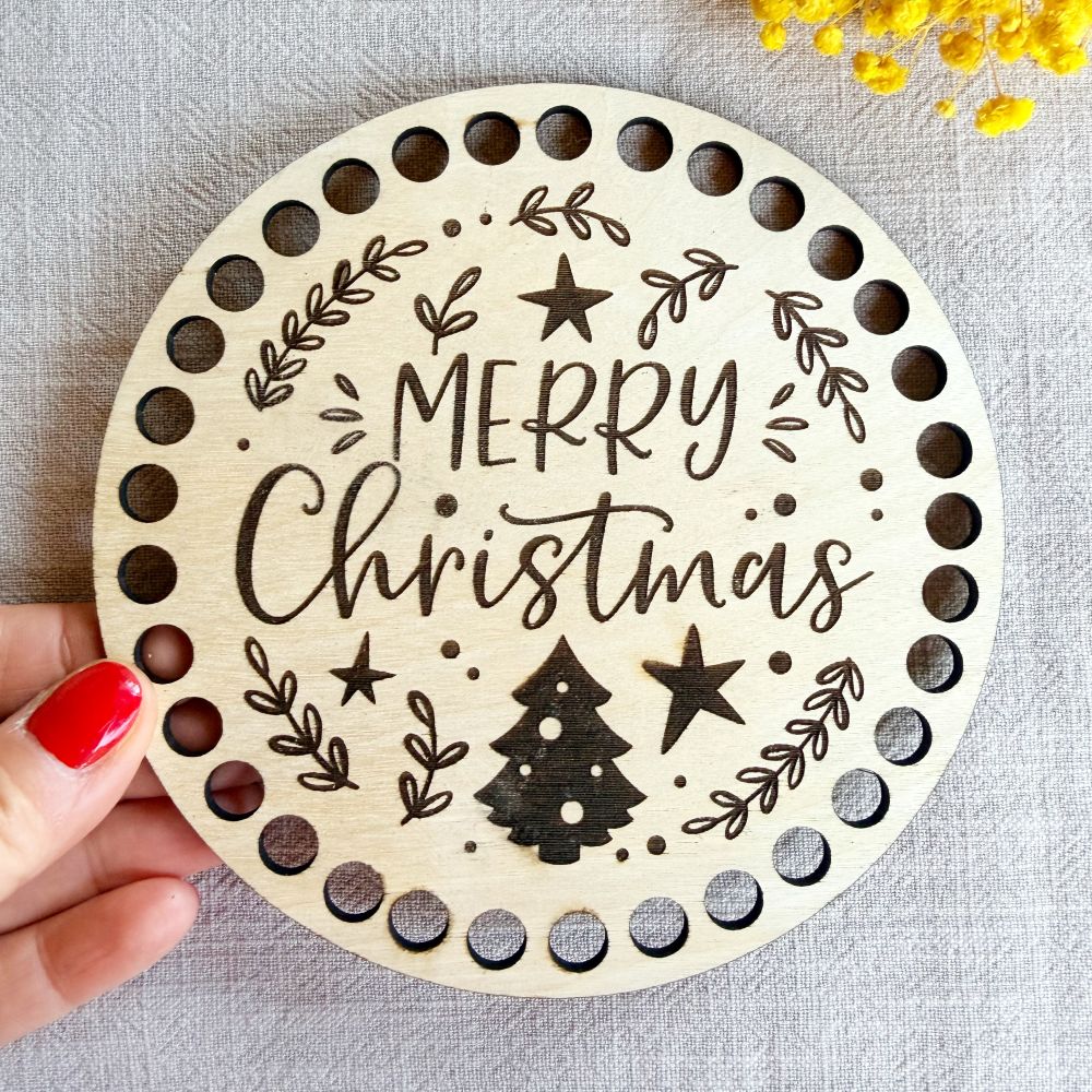 crochet snowman basket kit | festive crochet decoration merry christmas