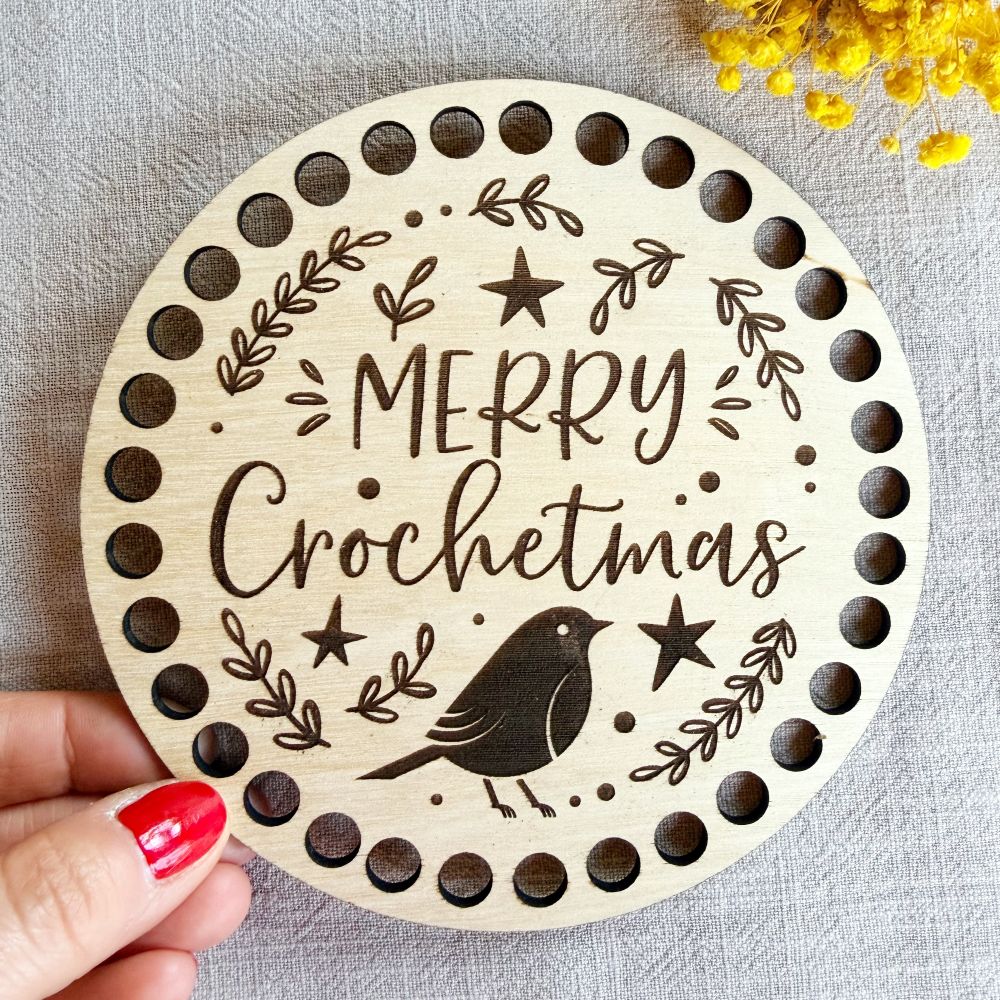 crochet snowman basket kit | festive crochet decoration merry crochetmas