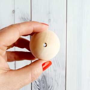 4cm wooden beads crochet angel head craft supply