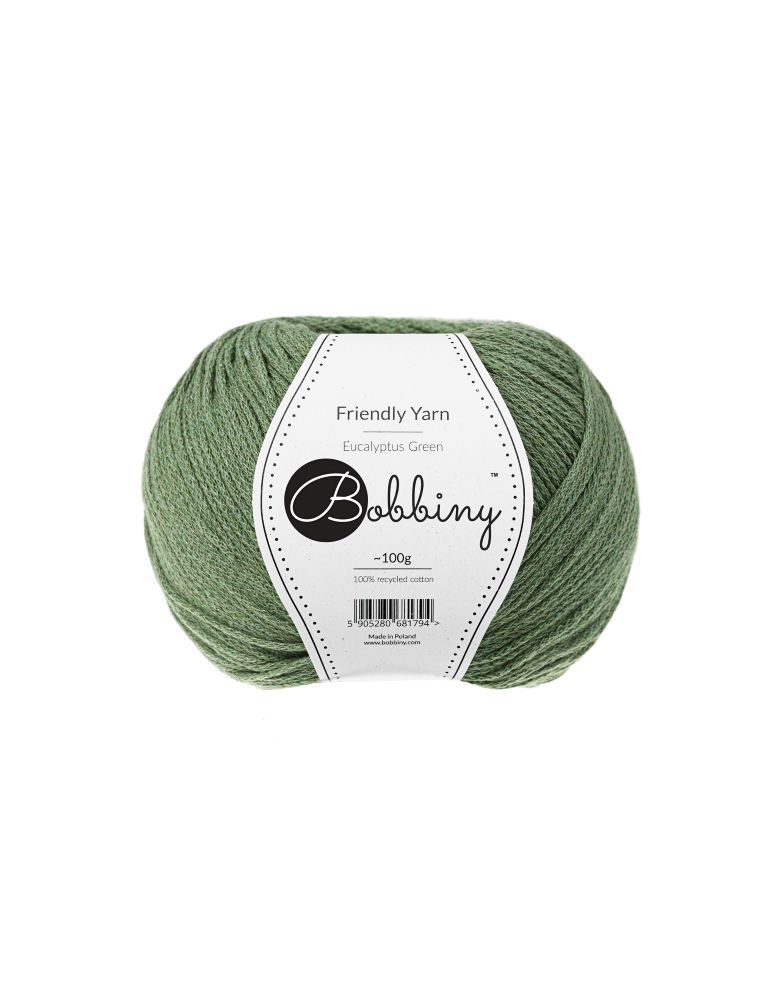 bobbiny friendly yarn recycled cotton crochet cord