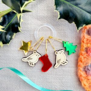 mirrored acrylic star crochet tree topper decoration (copy)