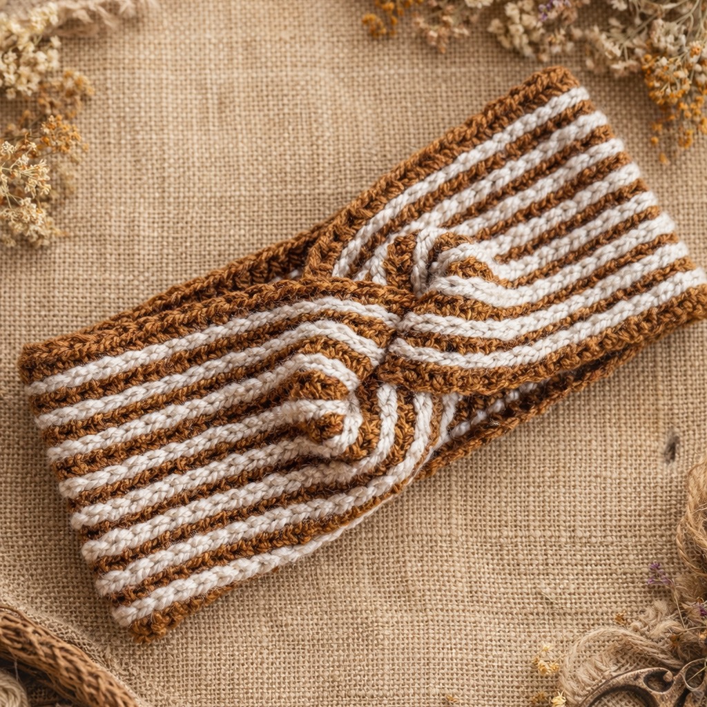 free crochet pattern for twisted headband cosy ear warmer