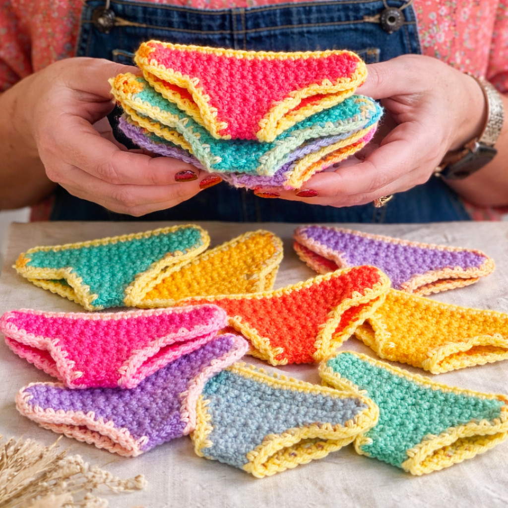 free mini knickers crochet pattern for smear awareness