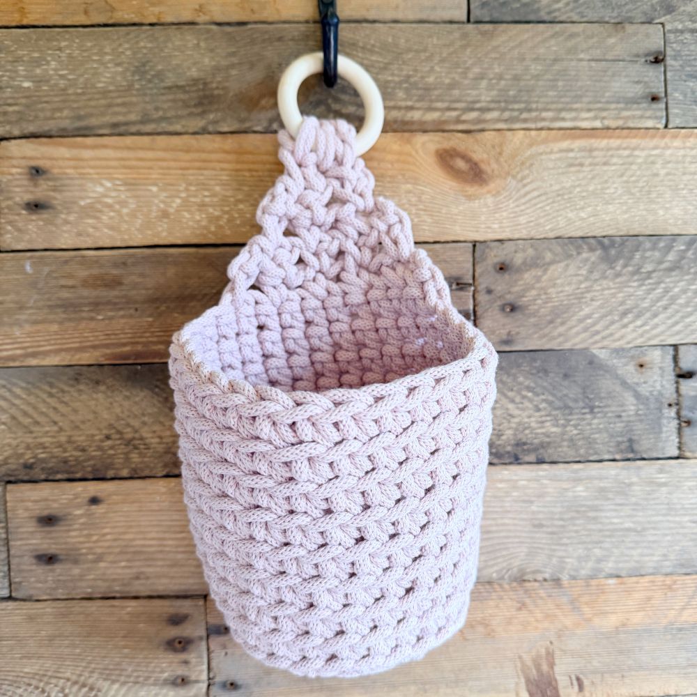 hanging basket crochet kit for plants and home storage