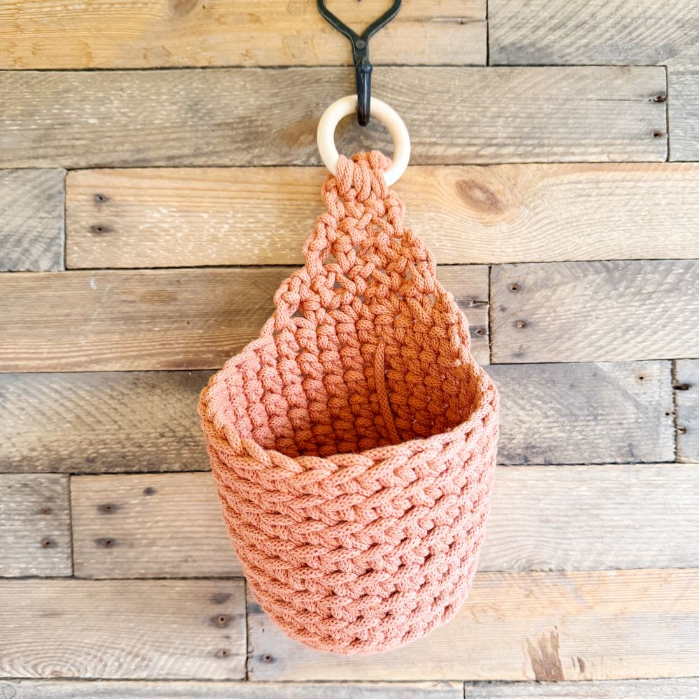 hanging basket crochet kit for plants and home storage