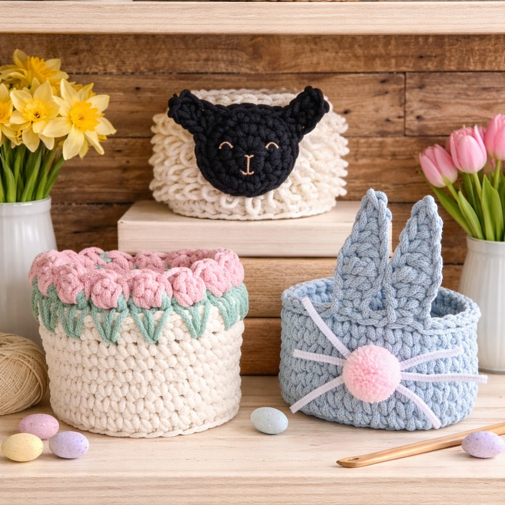 crochet workshops wiltshire easter baskets wed 11th mar (10:00 12:30)