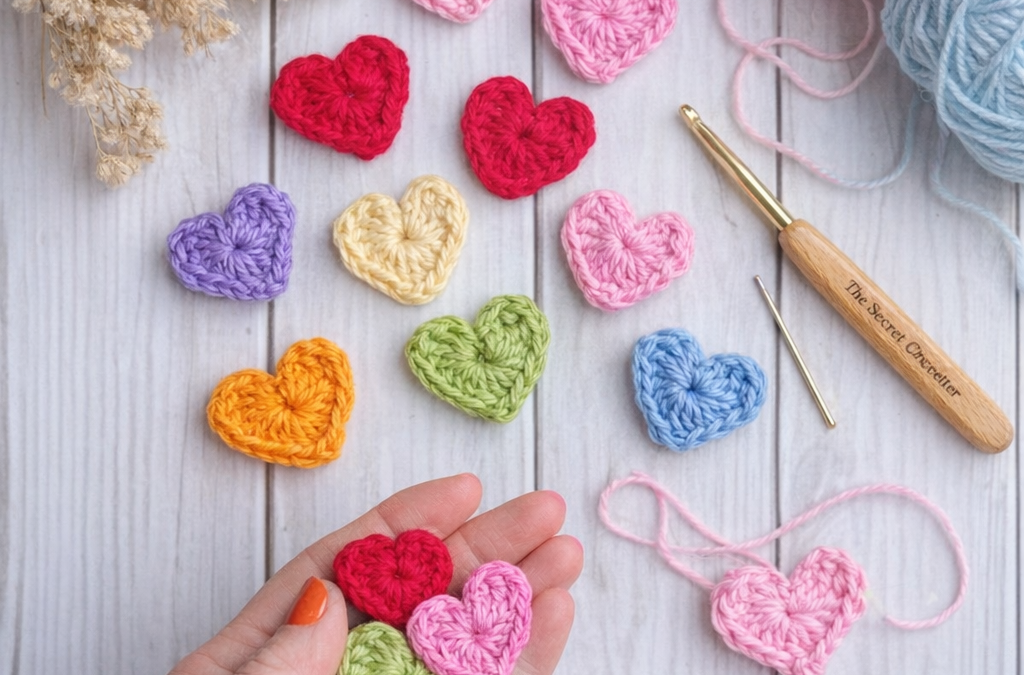free crochet pattern heart tutorial
