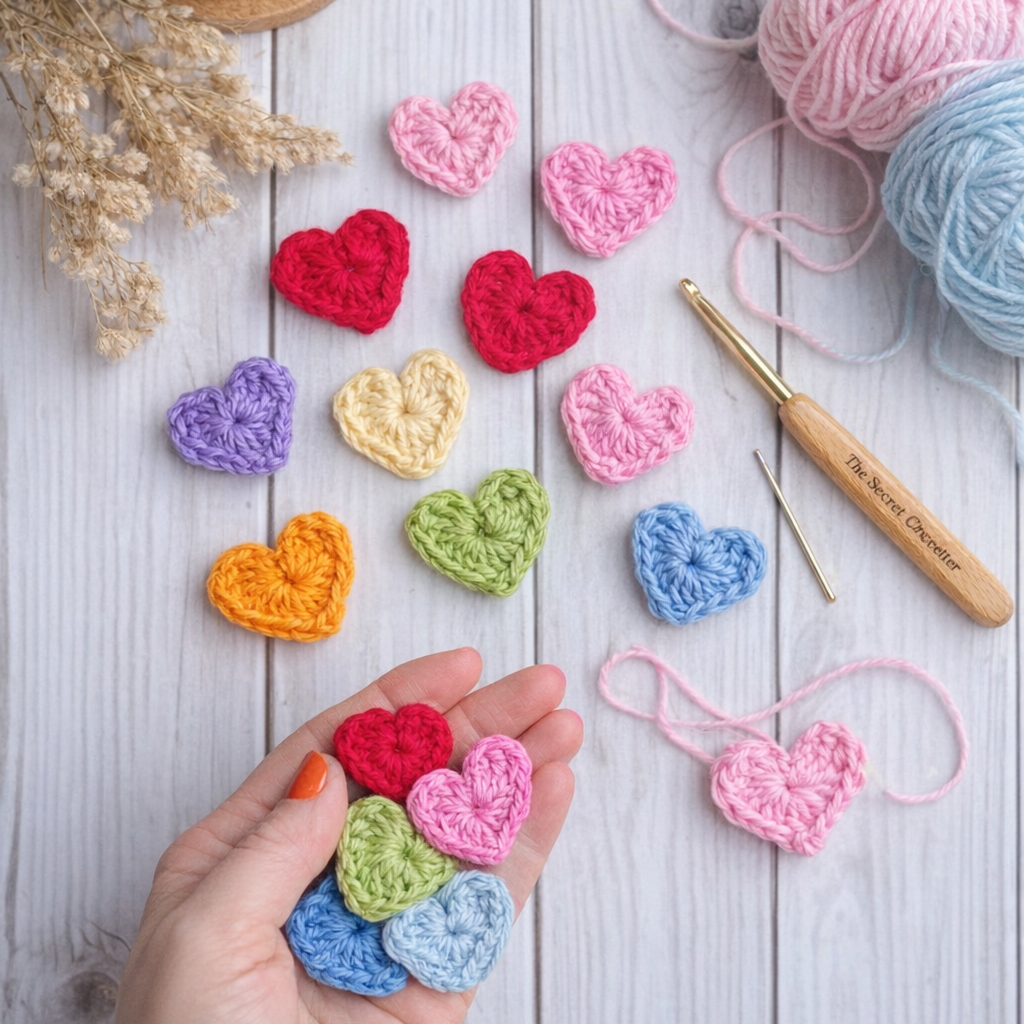 free crochet pattern heart tutorial