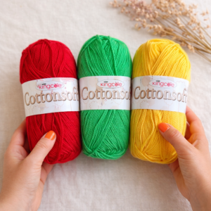king cole cottonsoft dk yarn 100% cotton for crochet