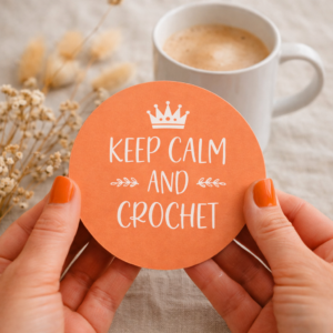 crochet coasters circular coasters for crocheters glossy