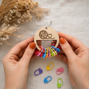 numbered stitch markers for crochet & knitting with holder (copy)
