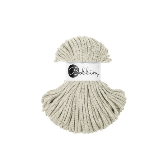 tea cup & saucer crochet basket plant holder crochet kit pale olive 50m